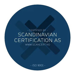 Logo av ISO 9001 sertifisering